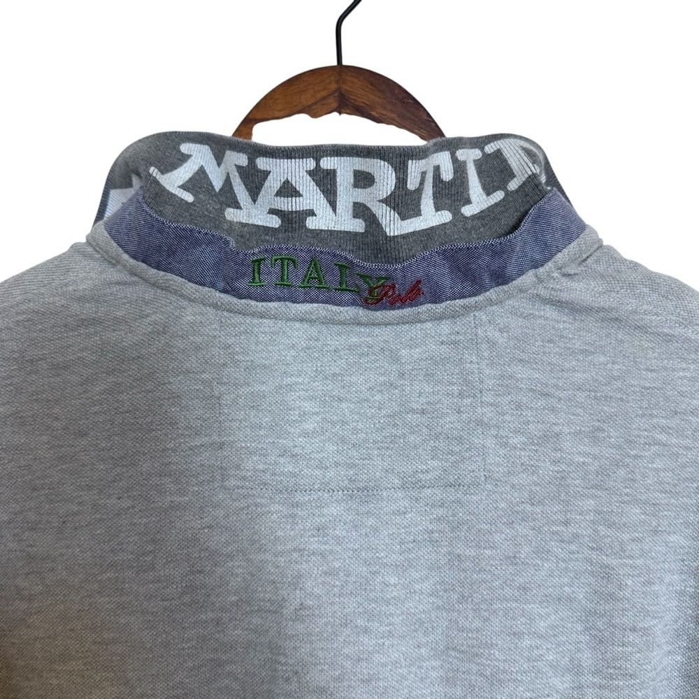 Vintage La Martina Italia Buenos Aires Grey Slim Fit Polo Shirt - Picture 10 of 15